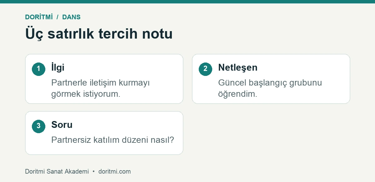 Program seçiminde ilgi, netleşen koşul ve kalan soru örneği