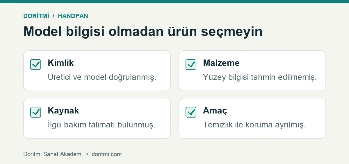 Handpan bakım rutini: handpan bakım ürünü seçmeden önce dört bilgi kontrolü